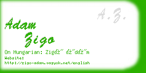 adam zigo business card